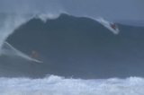 Greg Long dropped in on by a Bodyboarder - Facebook
