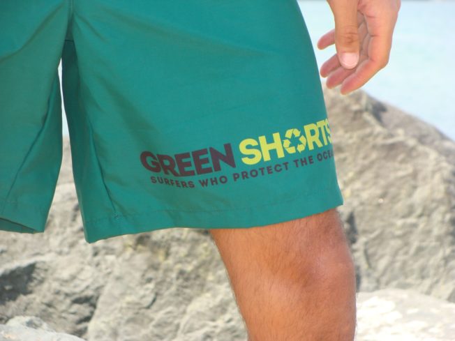 green shorts